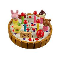 Pretend Play Toy Foods Circular Wood Children\'s