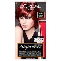 preference infinia p46 red ruby hair dye red