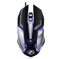 professional custom program wired gaming mouse 4000dpi 6button led opt ...