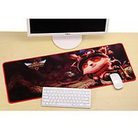 Professional Custom Computer Game League of Legends Teemo Gaming Mouse Pad Used for Deskop And Laptop Computer 30x80x0.2cm