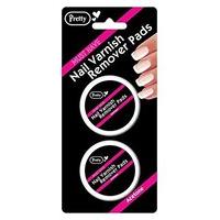 Pretty Twin Pack Nail Varnish Remover Pads 30\'s