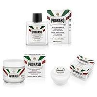 Proraso White Green Tea & Oatmeal Anti-irritation Sensitive Skin Shaving Kit