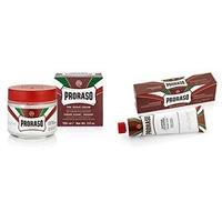 Proraso Red Sandalwood and Shea Butter Shaving Cream Tube and Pre Shave Cream Twin Pack