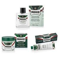 proraso green eucalyptus menthol tube shaving kit