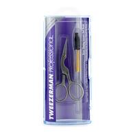 Professional Stainless Brow Shaping Scissors & Brush