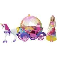 Princess Barbie Rainbow and Horse carriage