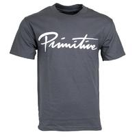 Primitive Nuevo Script T-Shirt - Charcoal