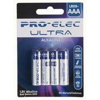 Pro Elec Ultra Alkaline Batteries AAA 4 Pack