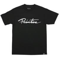 primitive nuevo script t shirt black