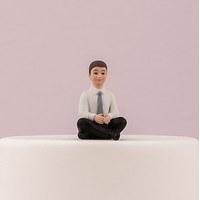 Preteen Boy Porcelain Figurine Wedding Cake Topper