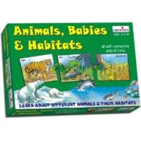 pre school animal babies habitats game