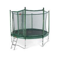 Pro-Line 8ft Green Trampoline with Safety Net and Ladder
