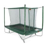 pro line 9ft green trampoline with safety net and ladder