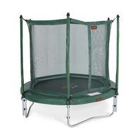 pro line 10ft green inground trampoline with safety net and tool kit