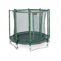 pro line 6ft green trampoline with safety net and weather cover