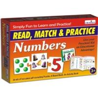 pre school read match and practice numbers game