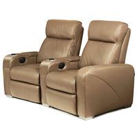 premiere home cinema seating 2 seater taupe