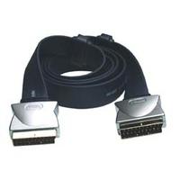 profigold pgv789 10m flat cable scart lead