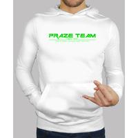 prazeteam since 2013 green sweater on white