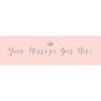 Princess Perfection Personalised Party Banner