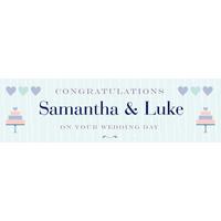 Pretty in Pastels Personalised Wedding Banner