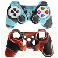Protective Dual-Color Silicone Skin Cover Case for PS3 Controller Free Shipping