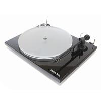 pro ject essential 3a black turntable w acryl it e platter ortofon om1 ...