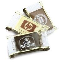 printed chocolate tablets clear flow wrap