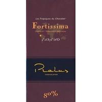 Pralus Fortissima, 80% dark chocolate bar