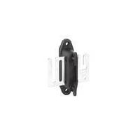 Professional tape gate handle insulator with connection plate, black, 4 pieces