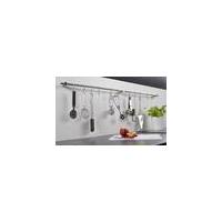 Professional Kitchen rail system, 6 hooks, 60 cm