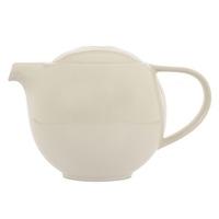 Protea Cream Porcelain Teapot