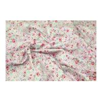 Pretty Floral Cotton Lawn Dress Fabric Pink