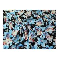 pretty florals print microfibre dress fabric