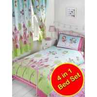 Princess is Sleeping 4 in 1 Junior Bedding Bundle (Duvet Pillow Covers)