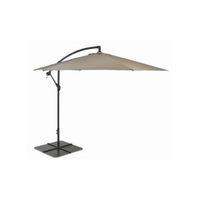 Premium 3m Aluminium Cantilever Parasol Taupe