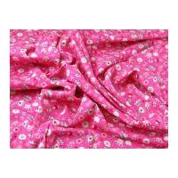 princess crowns print cotton poplin fabric pink