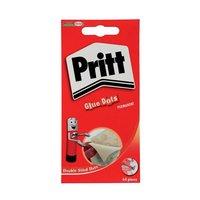 pritt permanent glue dots clear 1 x pack of 64 glue dots