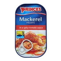 Princes Mackerel Fillet Spicy Tomato