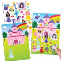 princess sticker scenes pack of 4