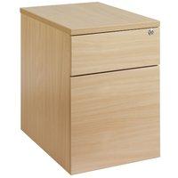 premium under desk pedestal 3 drawers maple