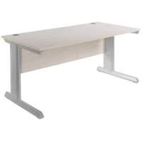 Primo Cable Managed Rectangular Desk W 1800mm x D 800mm x H 725mm White