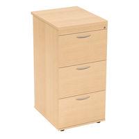 Prime 3 Drawer Filing Cabinet Beech