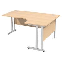 prime cantilever crescent desk beech 1800 x 1200 rh