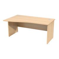 Prime Wave Cantilever Desk Beech 1600 LH