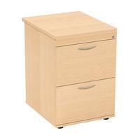 Prime 2 Drawer Filing Cabinet Beech