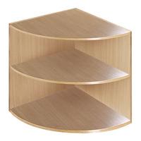 Premium Corner Storage Unit Beech