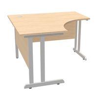 Prime Cantilever Crescent Desk Beech