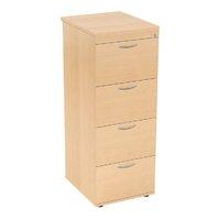 Prime 4 Drawer Filing Cabinet Beech