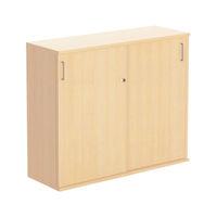 Prime Sliding Door Cupboard Beech